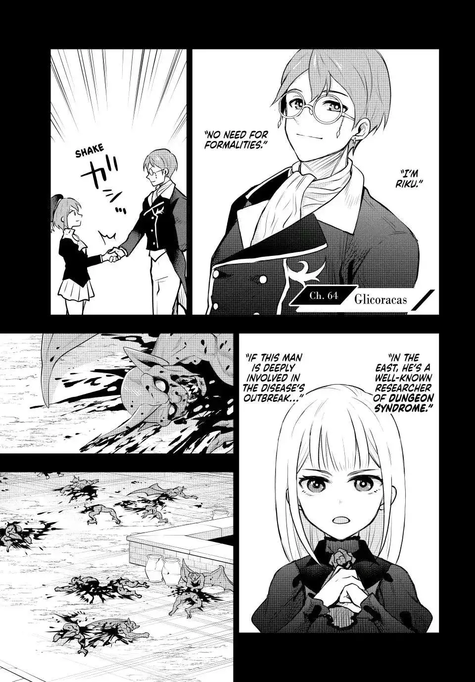 Mikata ga Yowasugite Hojo Mahou ni Tesshiteita Kyuutei Mahoushi, Tsuihou Sarete Saikyou wo Mezashimasu Chapter 64 page 2