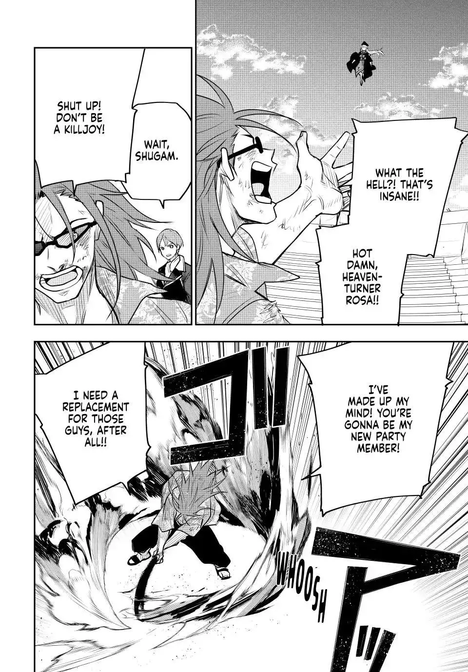 Mikata ga Yowasugite Hojo Mahou ni Tesshiteita Kyuutei Mahoushi, Tsuihou Sarete Saikyou wo Mezashimasu Chapter 67 page 2