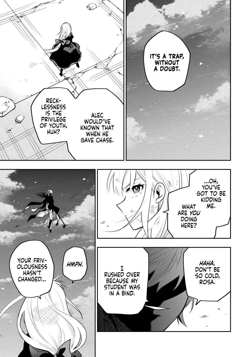 Mikata ga Yowasugite Hojo Mahou ni Tesshiteita Kyuutei Mahoushi, Tsuihou Sarete Saikyou wo Mezashimasu Chapter 68 page 8