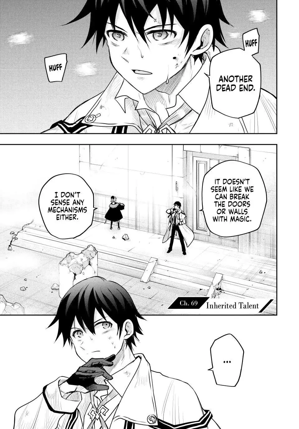 Mikata ga Yowasugite Hojo Mahou ni Tesshiteita Kyuutei Mahoushi, Tsuihou Sarete Saikyou wo Mezashimasu Chapter 69 page 1