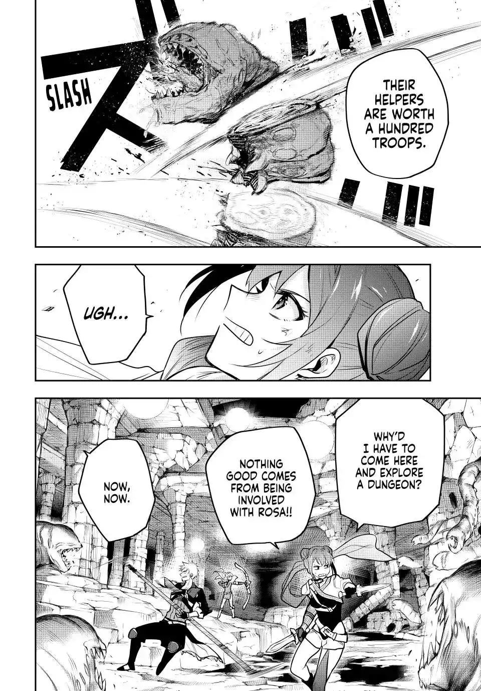 Mikata ga Yowasugite Hojo Mahou ni Tesshiteita Kyuutei Mahoushi, Tsuihou Sarete Saikyou wo Mezashimasu Chapter 73 page 13