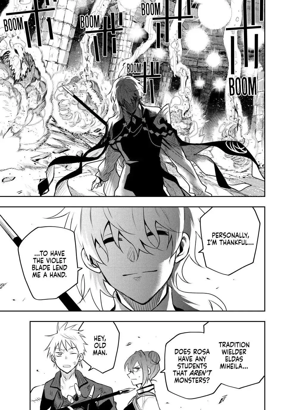 Mikata ga Yowasugite Hojo Mahou ni Tesshiteita Kyuutei Mahoushi, Tsuihou Sarete Saikyou wo Mezashimasu Chapter 73 page 14
