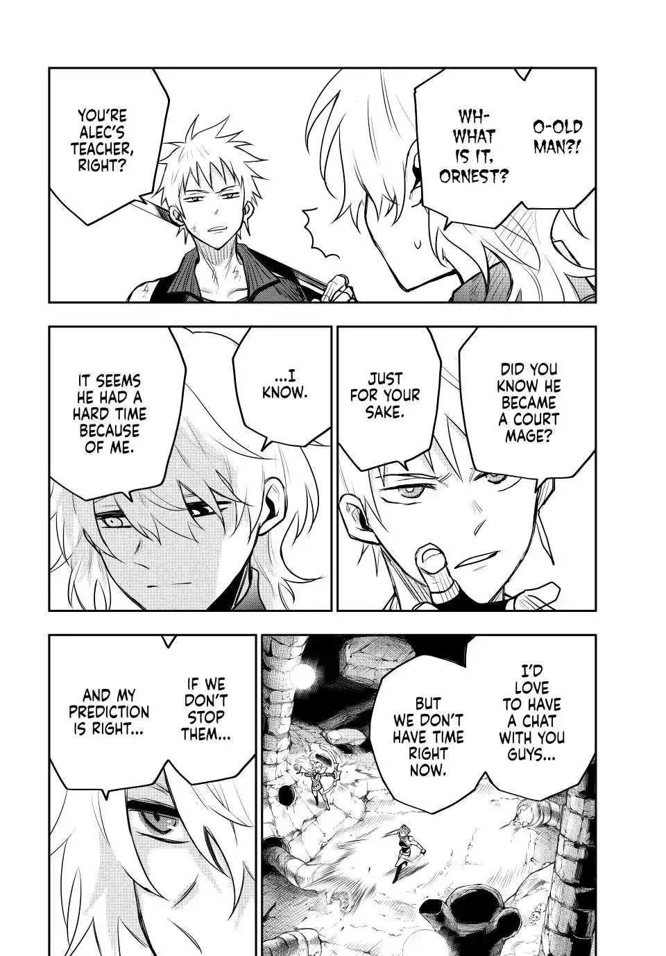 Mikata ga Yowasugite Hojo Mahou ni Tesshiteita Kyuutei Mahoushi, Tsuihou Sarete Saikyou wo Mezashimasu Chapter 73 page 15