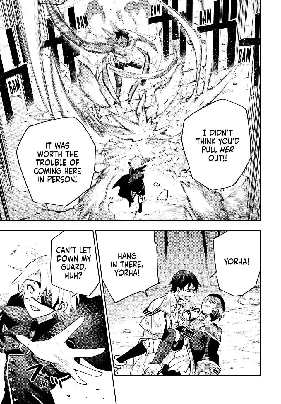 Mikata ga Yowasugite Hojo Mahou ni Tesshiteita Kyuutei Mahoushi, Tsuihou Sarete Saikyou wo Mezashimasu Chapter 74 page 13