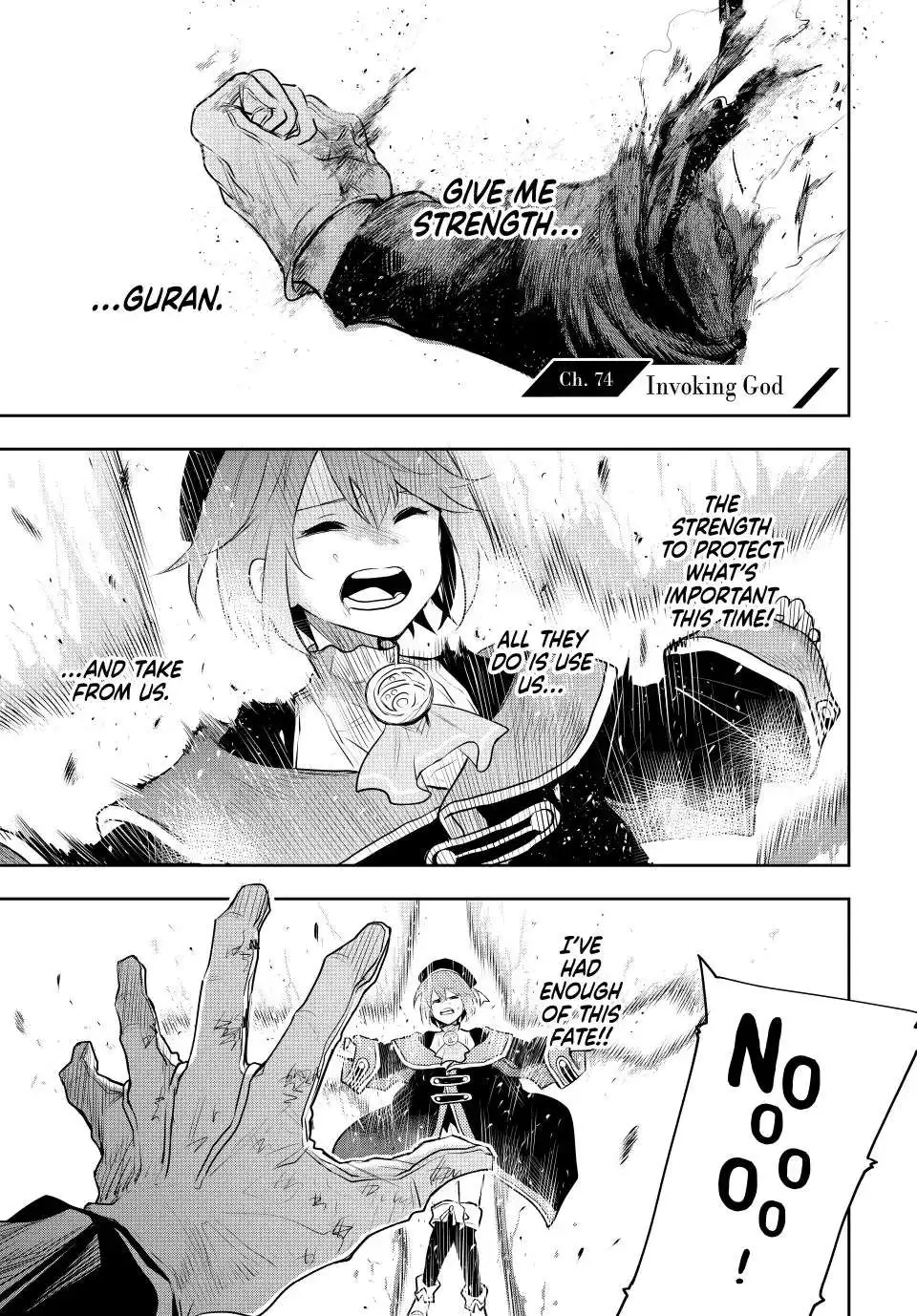 Mikata ga Yowasugite Hojo Mahou ni Tesshiteita Kyuutei Mahoushi, Tsuihou Sarete Saikyou wo Mezashimasu Chapter 74 page 2