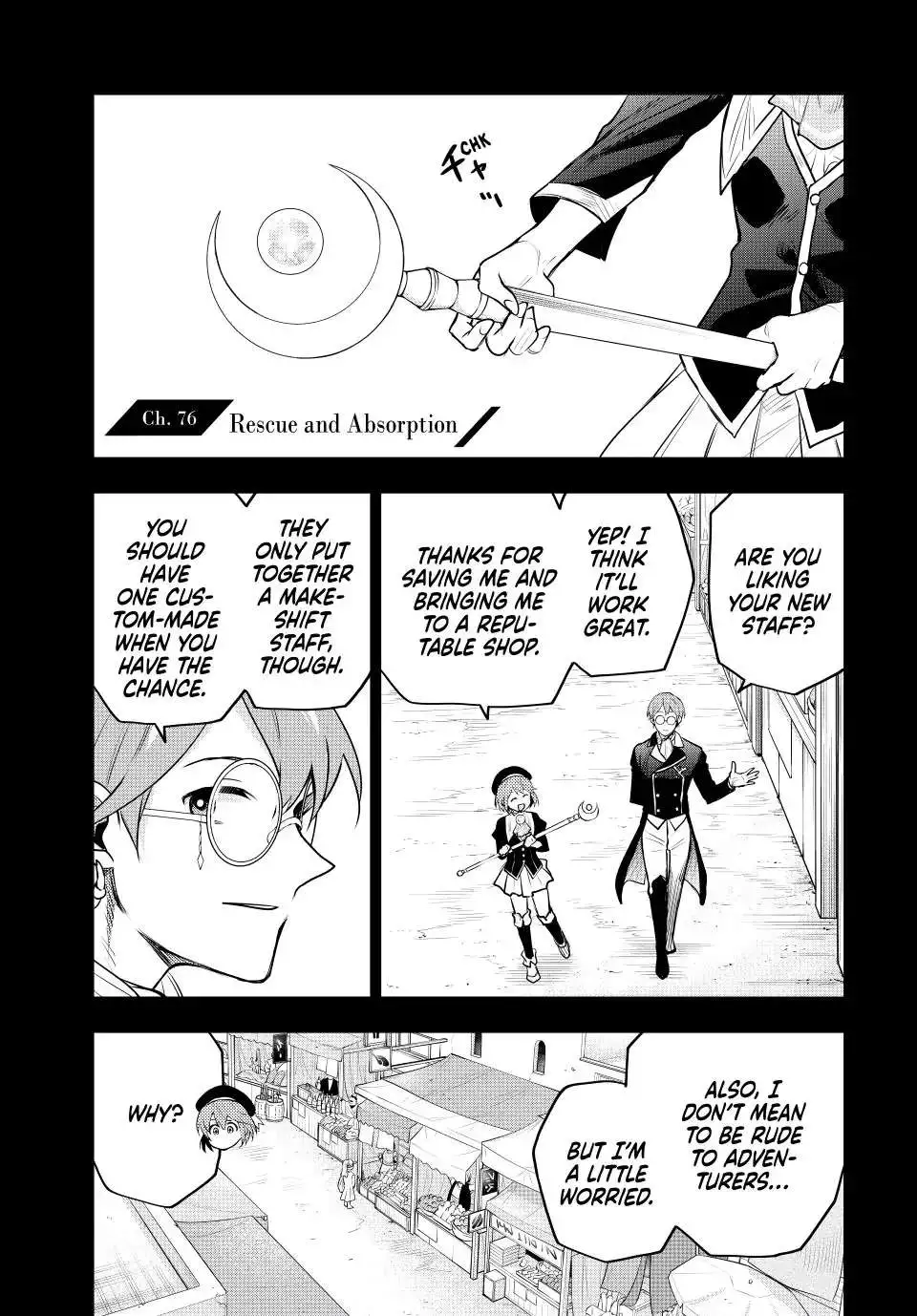 Mikata ga Yowasugite Hojo Mahou ni Tesshiteita Kyuutei Mahoushi, Tsuihou Sarete Saikyou wo Mezashimasu Chapter 76 page 2