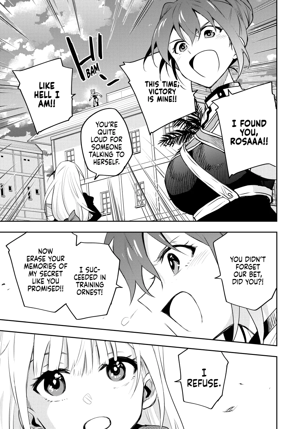 Mikata ga Yowasugite Hojo Mahou ni Tesshiteita Kyuutei Mahoushi, Tsuihou Sarete Saikyou wo Mezashimasu Chapter 82 page 14