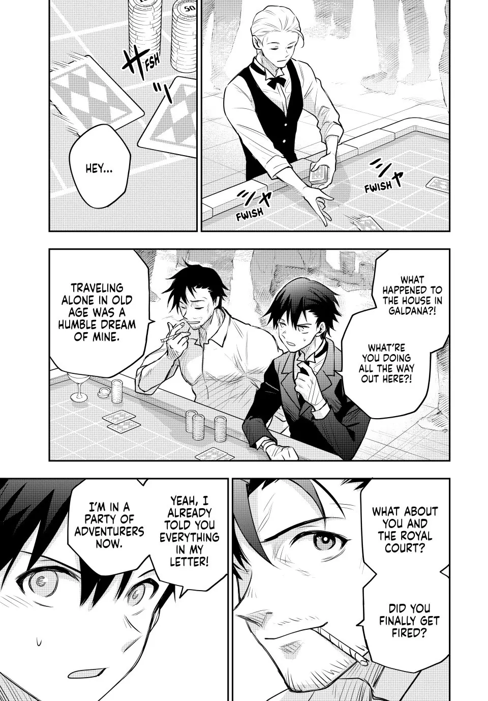 Mikata ga Yowasugite Hojo Mahou ni Tesshiteita Kyuutei Mahoushi, Tsuihou Sarete Saikyou wo Mezashimasu Chapter 84 page 9