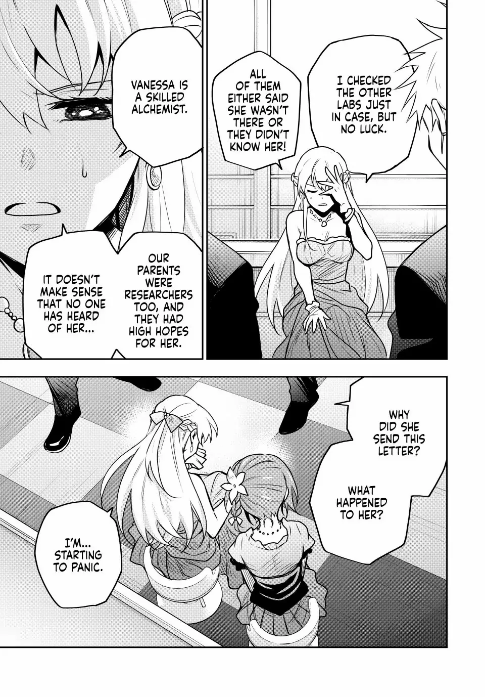 Mikata ga Yowasugite Hojo Mahou ni Tesshiteita Kyuutei Mahoushi, Tsuihou Sarete Saikyou wo Mezashimasu Chapter 86 page 3