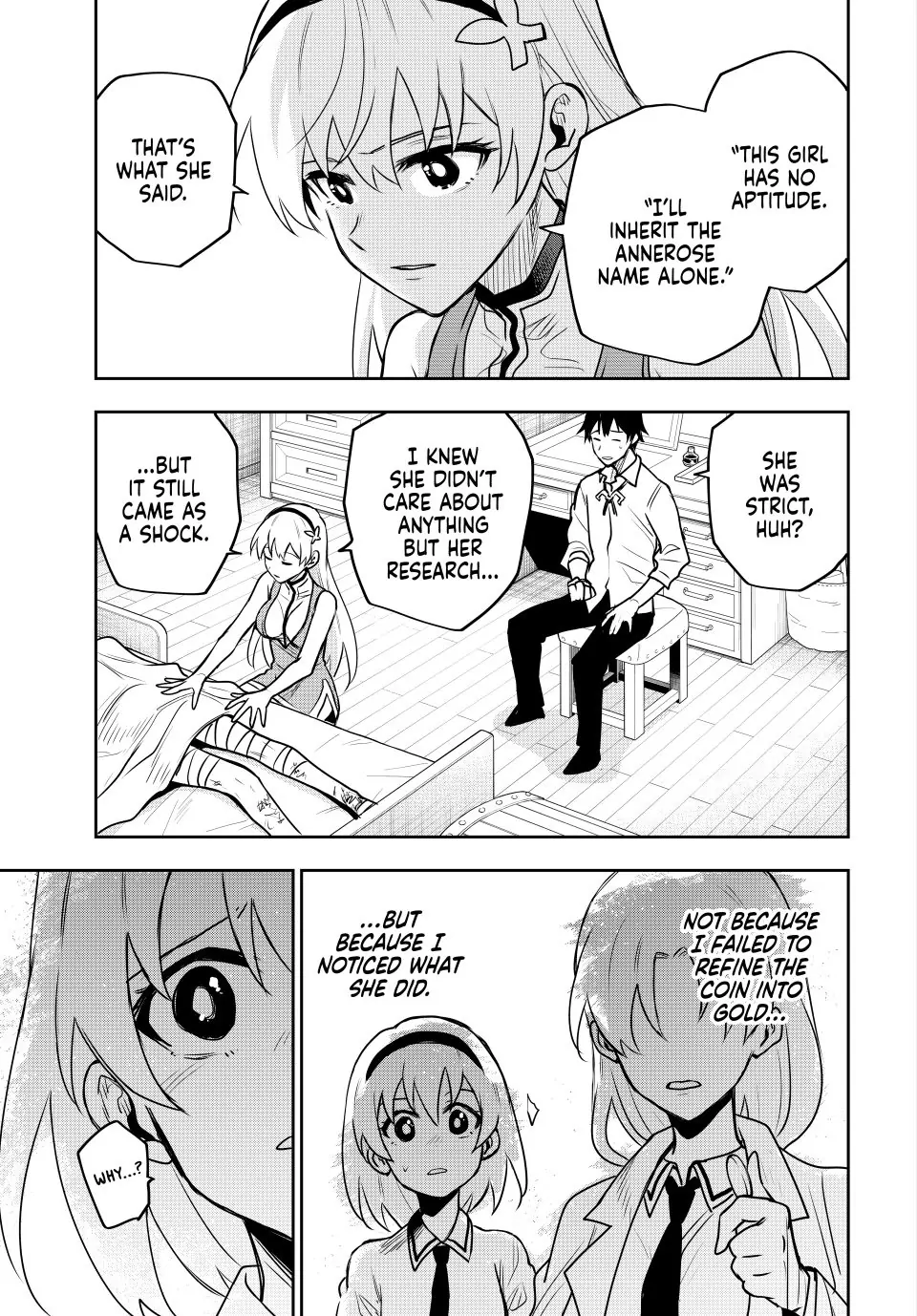 Mikata ga Yowasugite Hojo Mahou ni Tesshiteita Kyuutei Mahoushi, Tsuihou Sarete Saikyou wo Mezashimasu Chapter 90 page 12