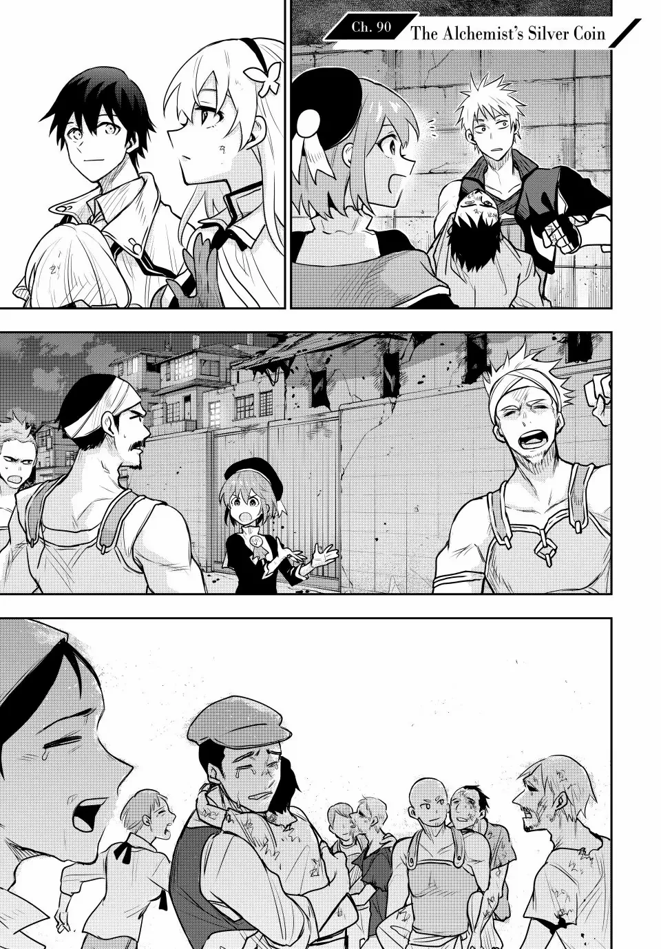 Mikata ga Yowasugite Hojo Mahou ni Tesshiteita Kyuutei Mahoushi, Tsuihou Sarete Saikyou wo Mezashimasu Chapter 90 page 2