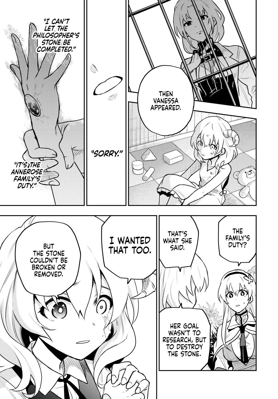 Mikata ga Yowasugite Hojo Mahou ni Tesshiteita Kyuutei Mahoushi, Tsuihou Sarete Saikyou wo Mezashimasu Chapter 95 page 9