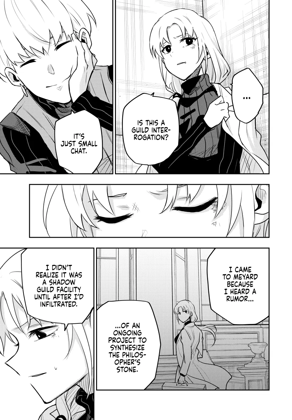 Mikata ga Yowasugite Hojo Mahou ni Tesshiteita Kyuutei Mahoushi, Tsuihou Sarete Saikyou wo Mezashimasu Chapter 98 page 4