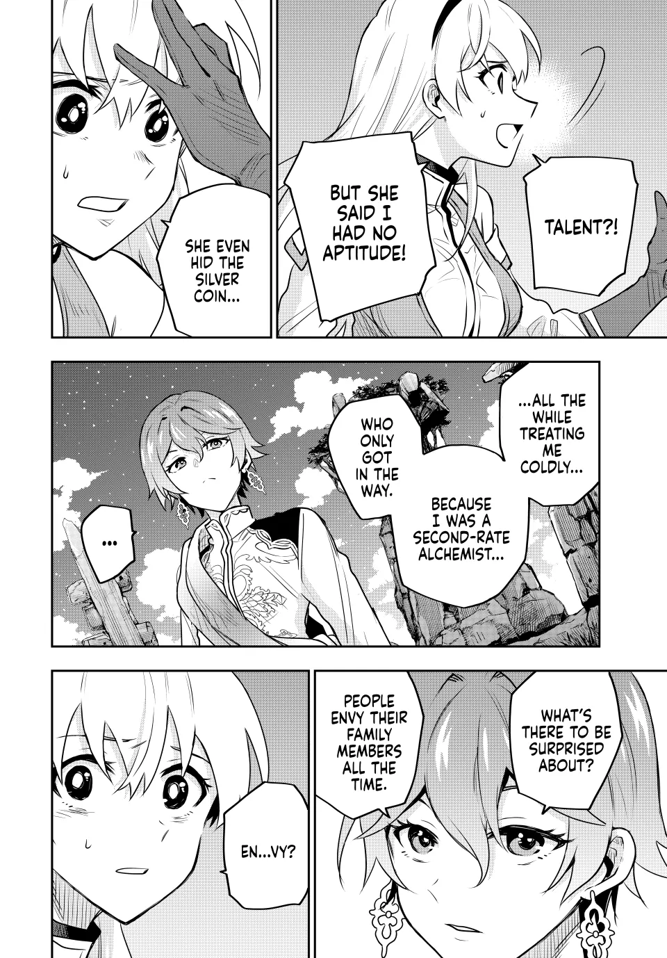 Mikata ga Yowasugite Hojo Mahou ni Tesshiteita Kyuutei Mahoushi, Tsuihou Sarete Saikyou wo Mezashimasu Chapter 99 page 9