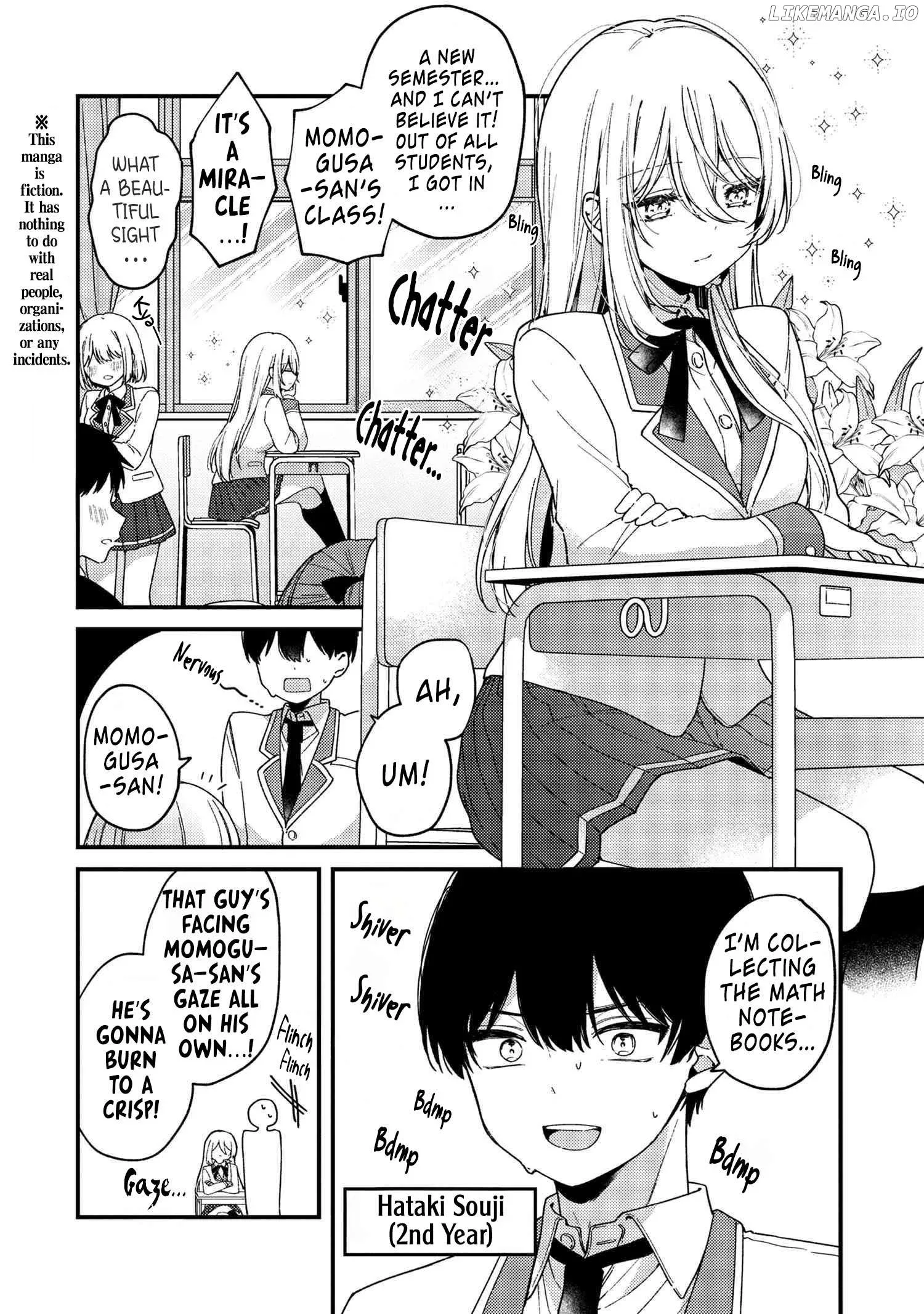 Momogusa-san ga Momogusa Sugiru!! Chapter 1 page 3