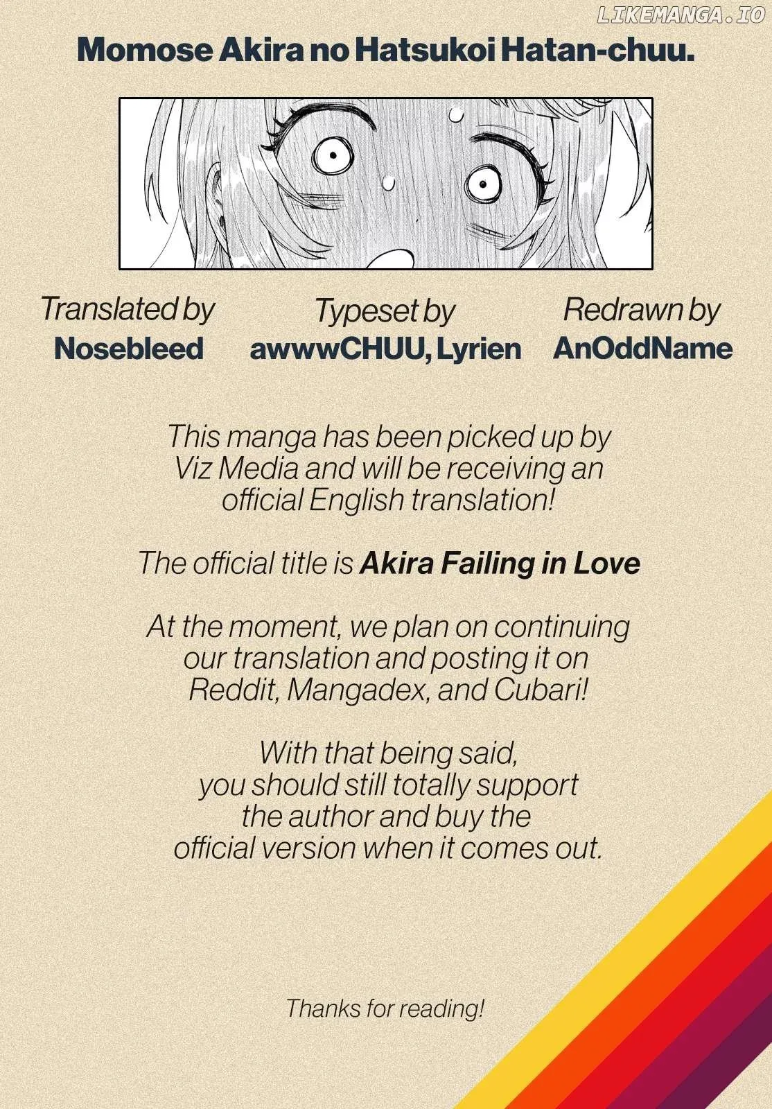 Momose Akira no Hatsukoi Hatan-chuu. Chapter 31 page 21