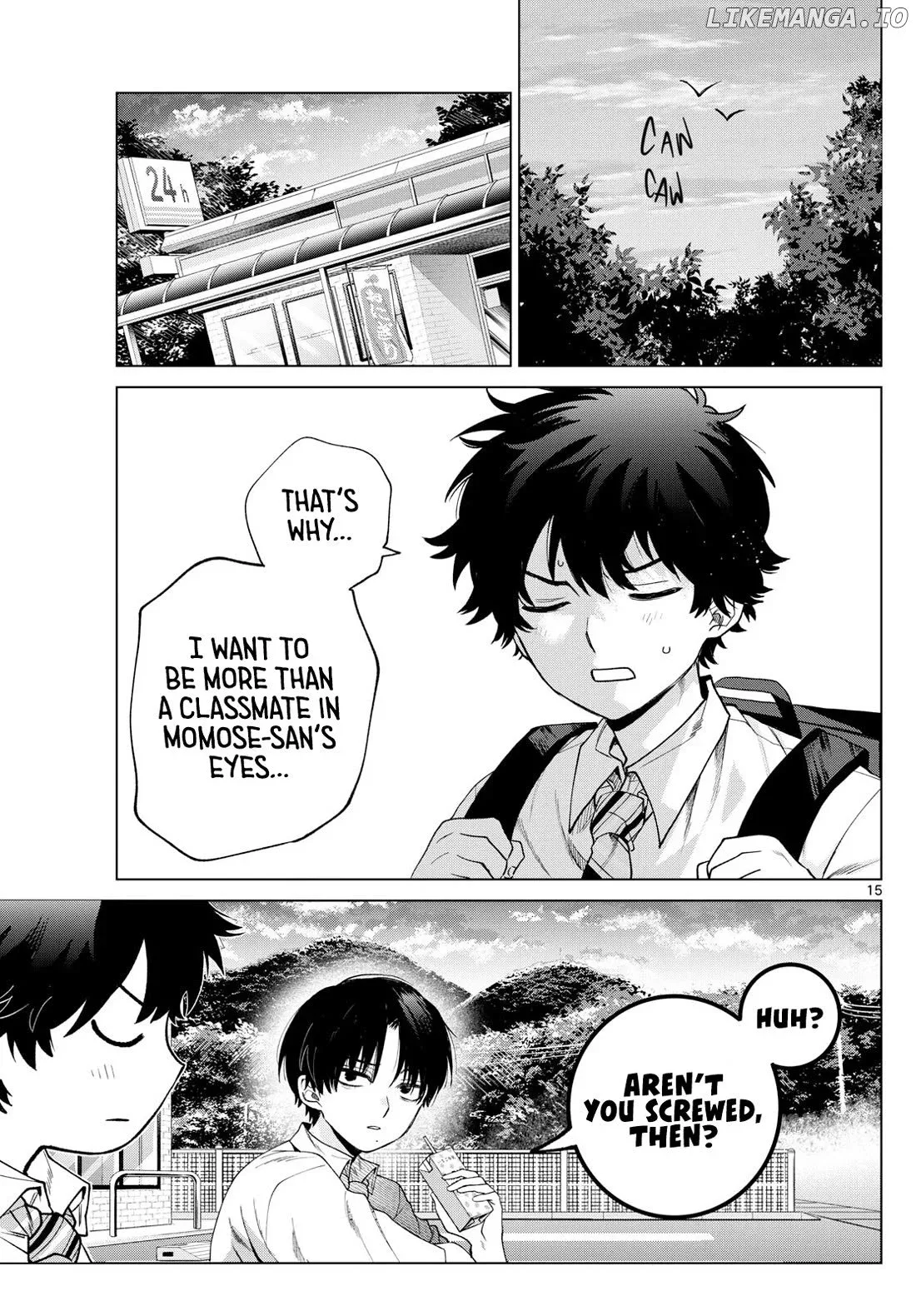 Momose Akira no Hatsukoi Hatan-chuu. Chapter 36 page 15
