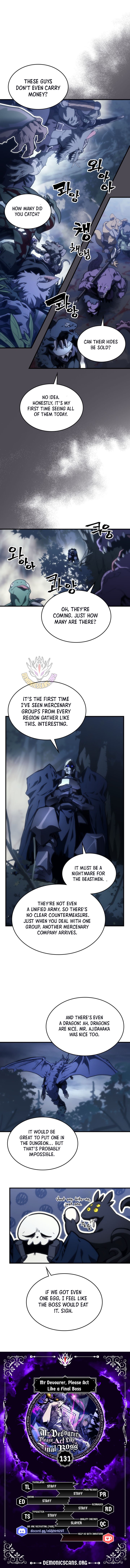 Mr Devourer, Please Act Like a Final Boss Chapter 131 page 1