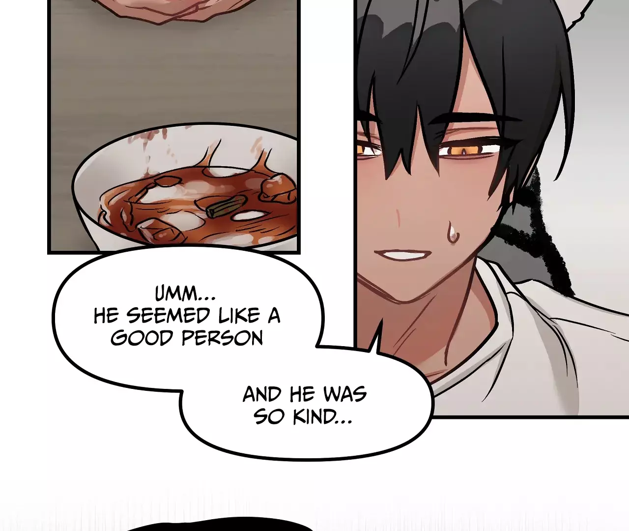Mr. Tiger, Thank you for the meal Chapter 3 page 74