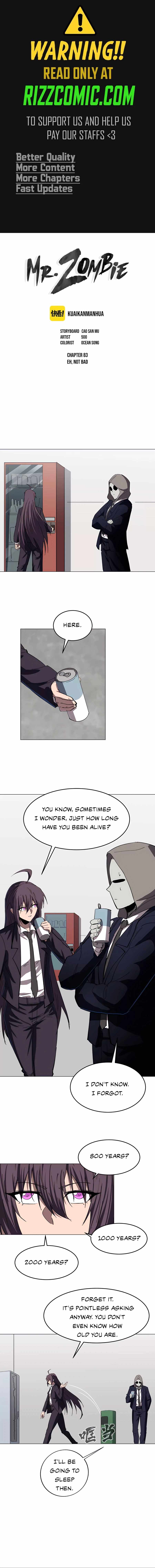 Mr. Zombie Chapter 83 page 1