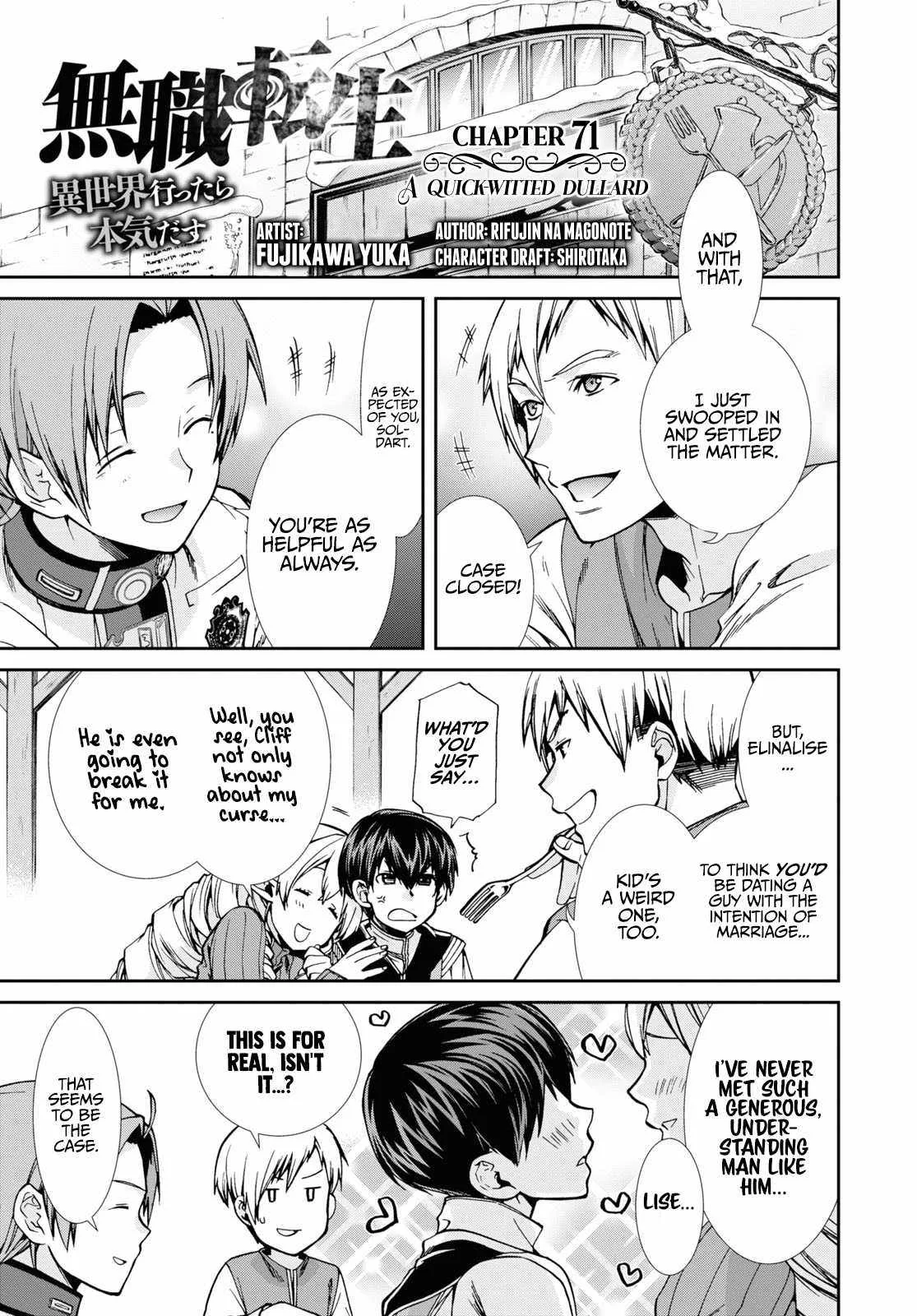 Mushoku Tensei - Isekai Ittara Honki Dasu Chapter 71 page 1