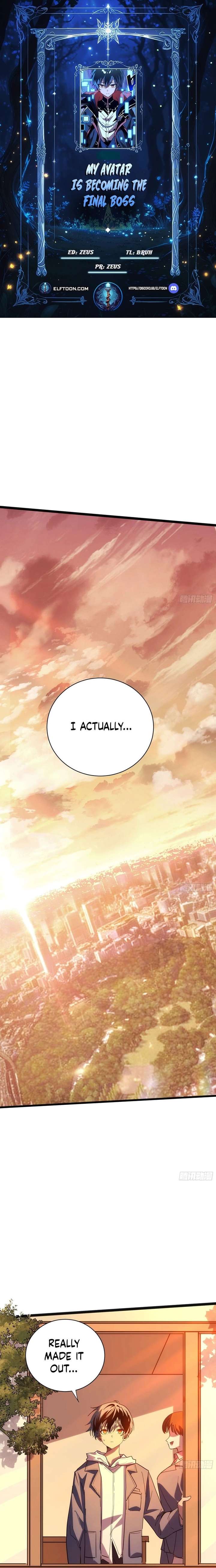 My Avatar Is Becoming the Final Boss Chapter 1 page 1