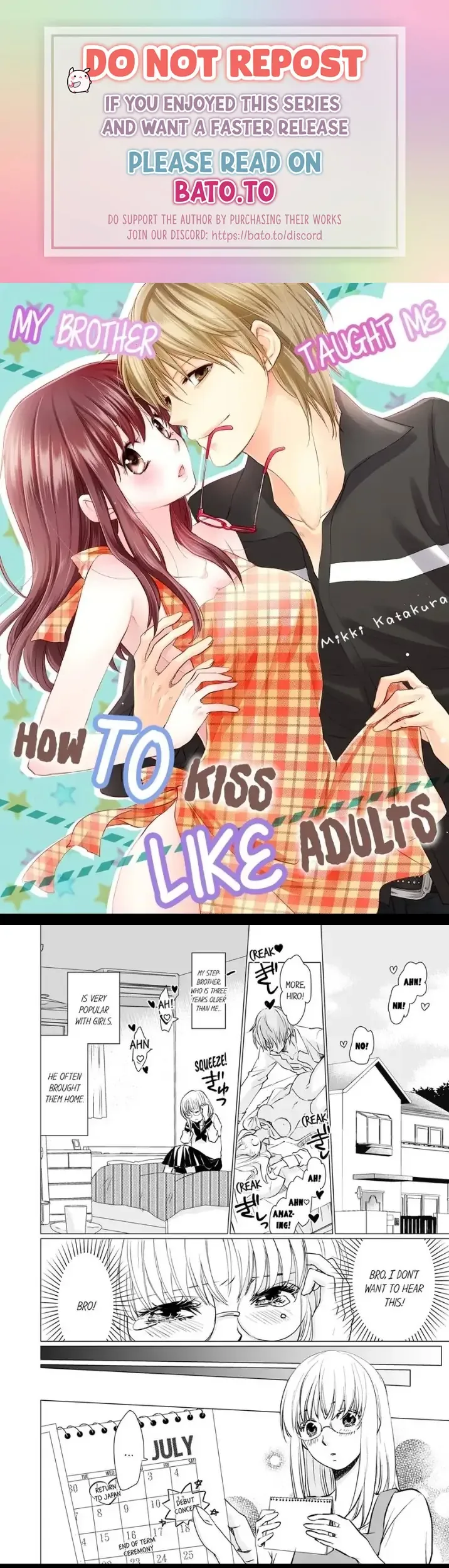 My Brother Taught Me How to Kiss Like Adults Chapter 1 page 1