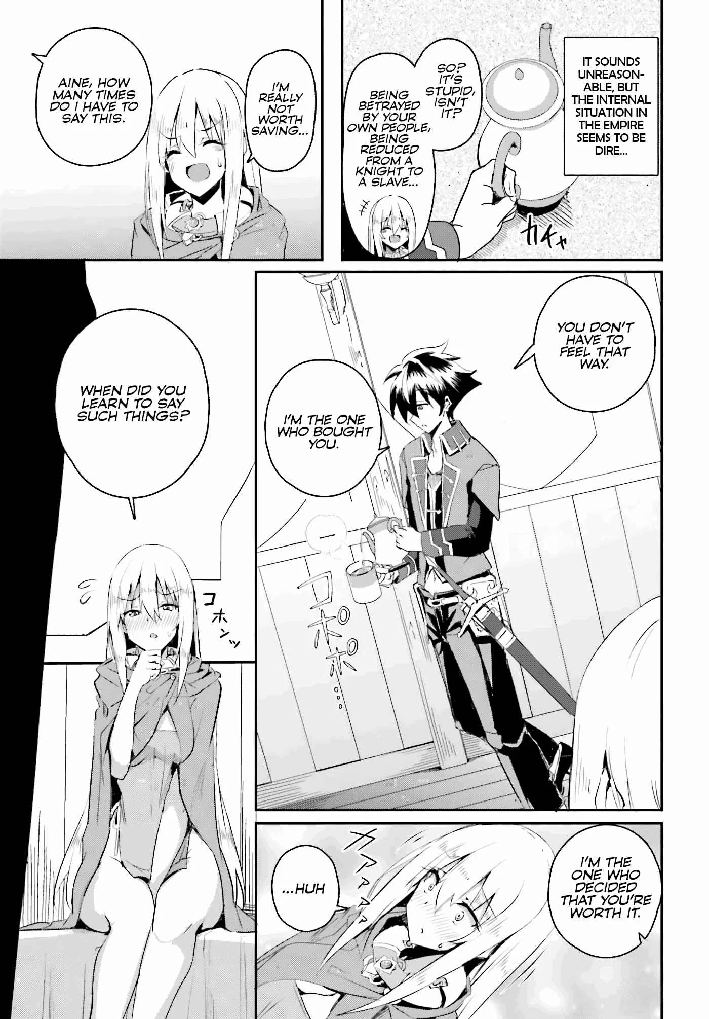 My childhood friend who I used to train swordsmanship with became a slave, so I, as an S-Rank adventurer decided to buy her and protect her. Chapter 1 page 18