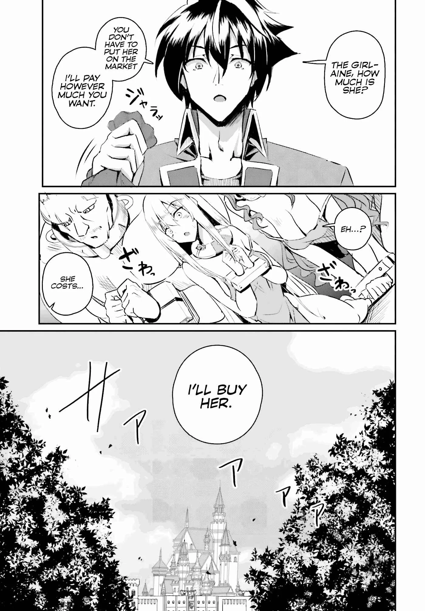 My childhood friend who I used to train swordsmanship with became a slave, so I, as an S-Rank adventurer decided to buy her and protect her. Chapter 1 page 12