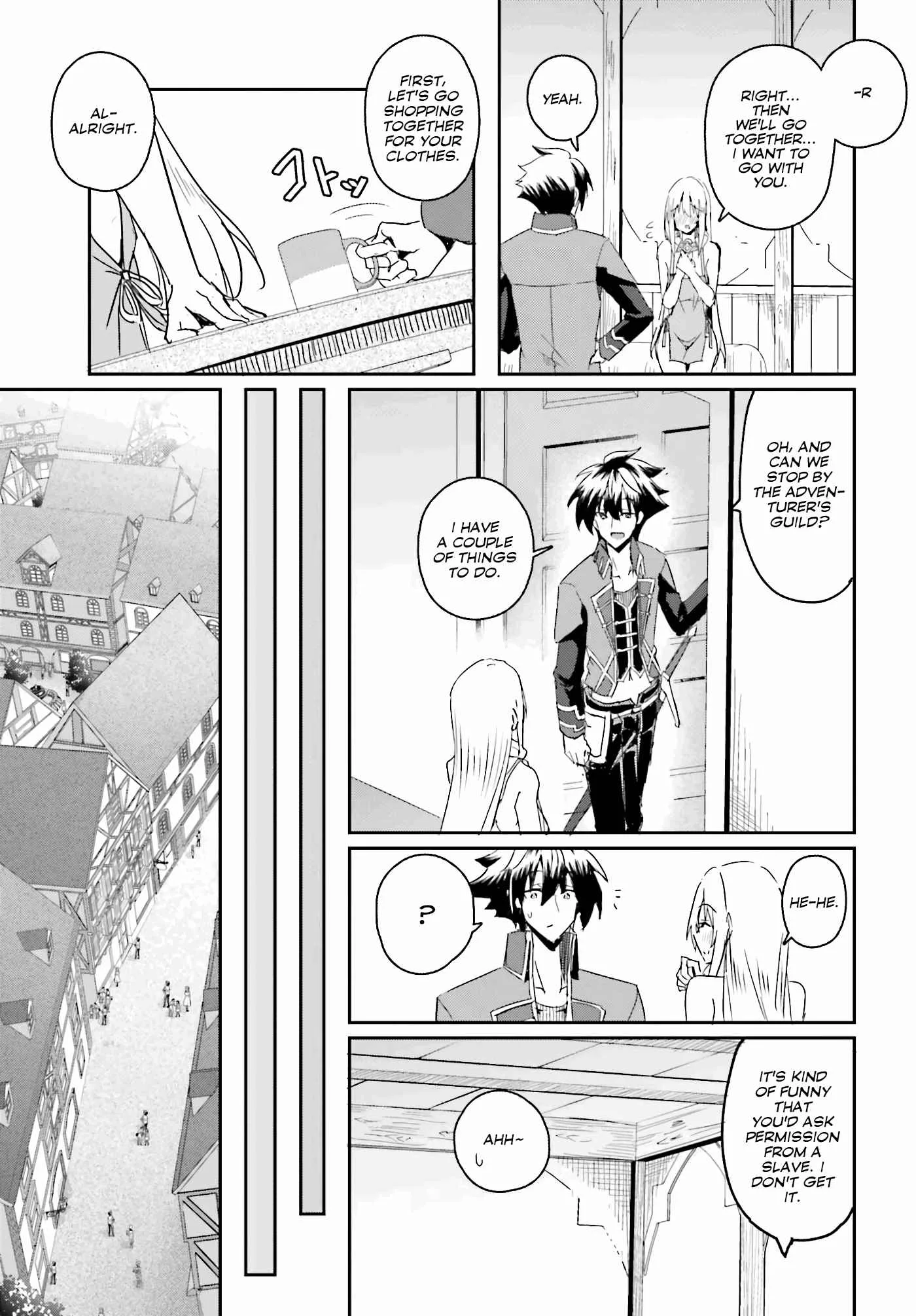 My childhood friend who I used to train swordsmanship with became a slave, so I, as an S-Rank adventurer decided to buy her and protect her. Chapter 2 page 10