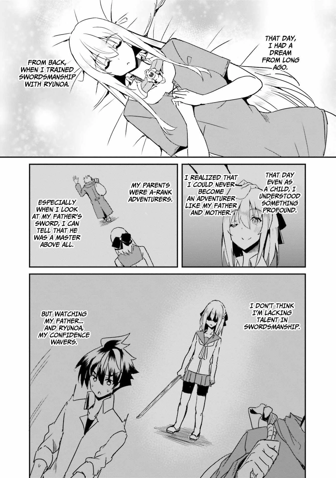My childhood friend who I used to train swordsmanship with became a slave, so I, as an S-Rank adventurer decided to buy her and protect her. Chapter 6 page 14
