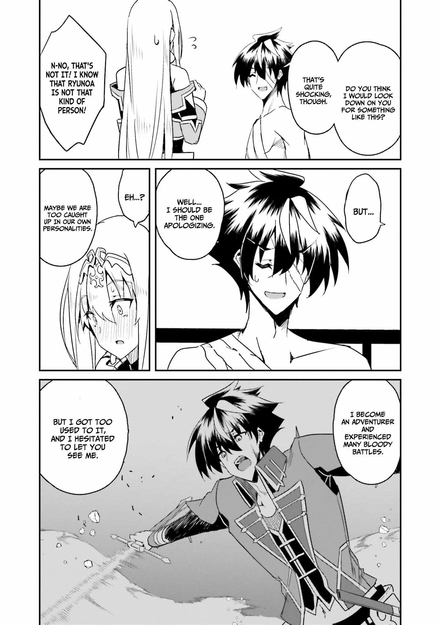 My childhood friend who I used to train swordsmanship with became a slave, so I, as an S-Rank adventurer decided to buy her and protect her. Chapter 8 page 21