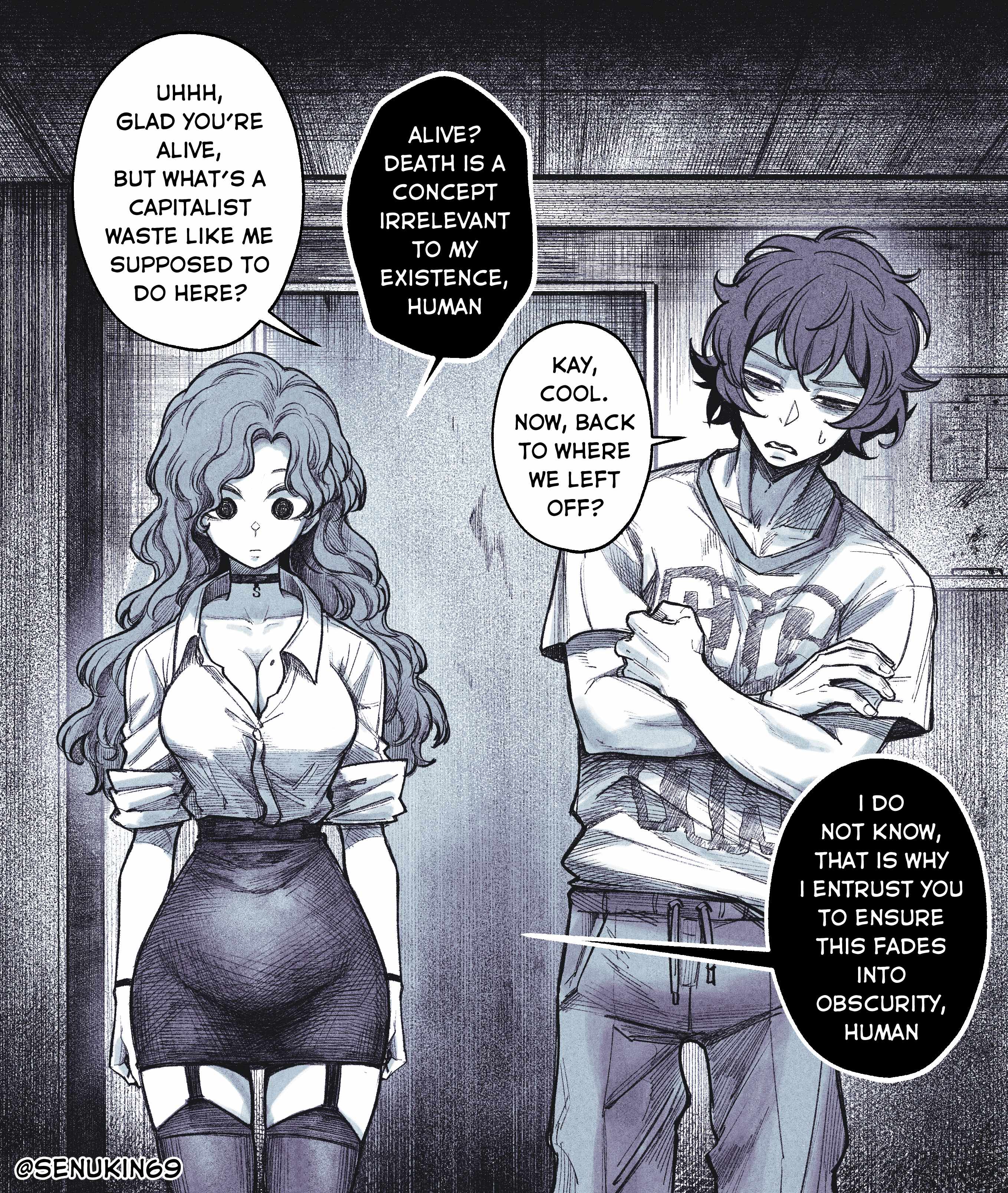 My Co-worker is an Eldritch X! Chapter 3 page 1