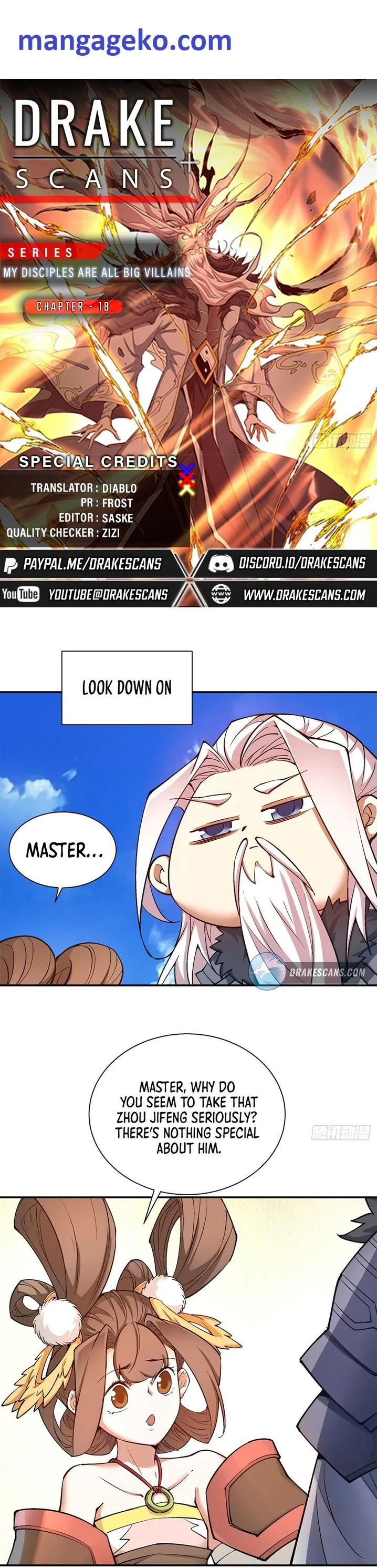My Disciples Are All Big Villains Chapter 18 page 1