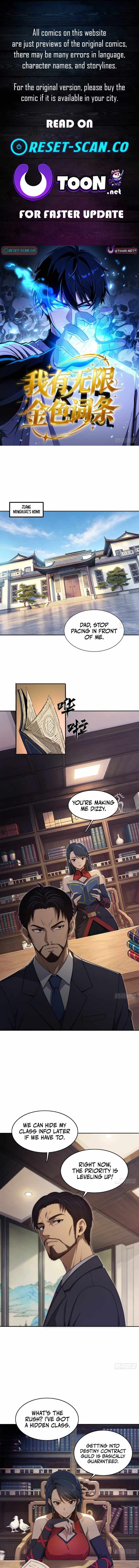 My Golden Traits Can Evolve Infinitely Chapter 4 page 1