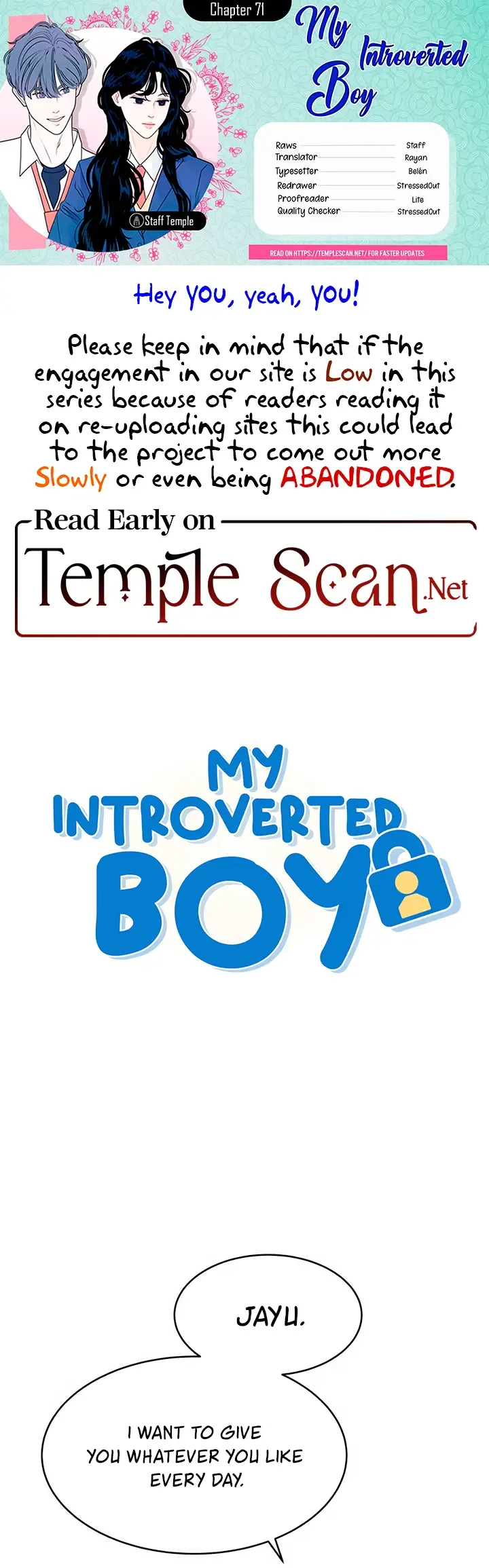 My Introverted Boy Chapter 71 page 2