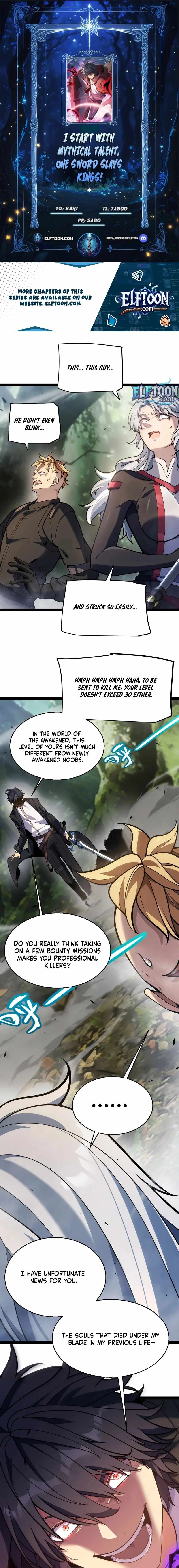 My Starting Talent is Mythical, A Single Strike Smites Deities Chapter 29 page 1