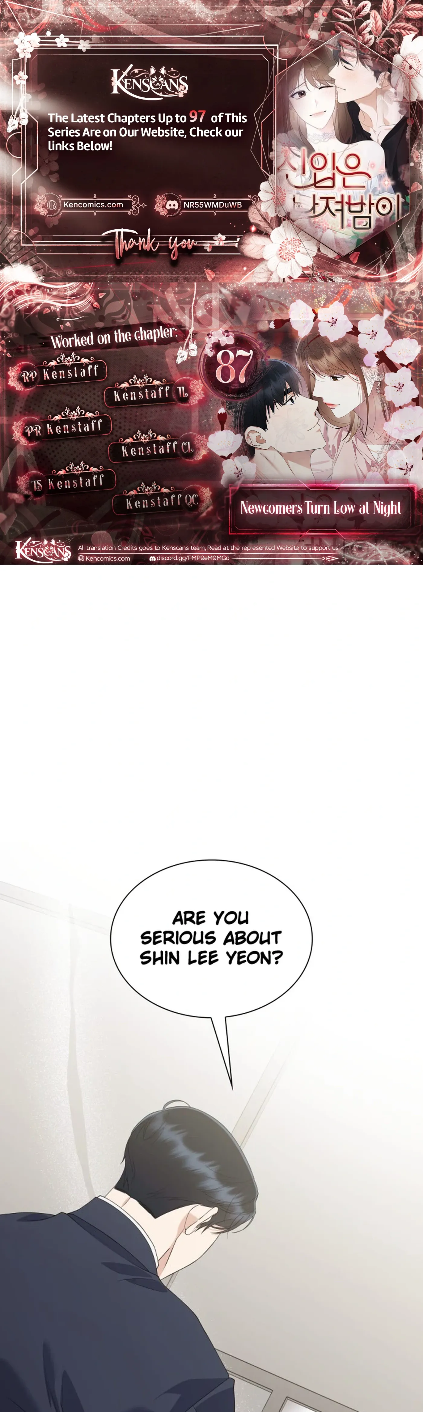 Newcomers Turn Low at Night Chapter 87 page 1