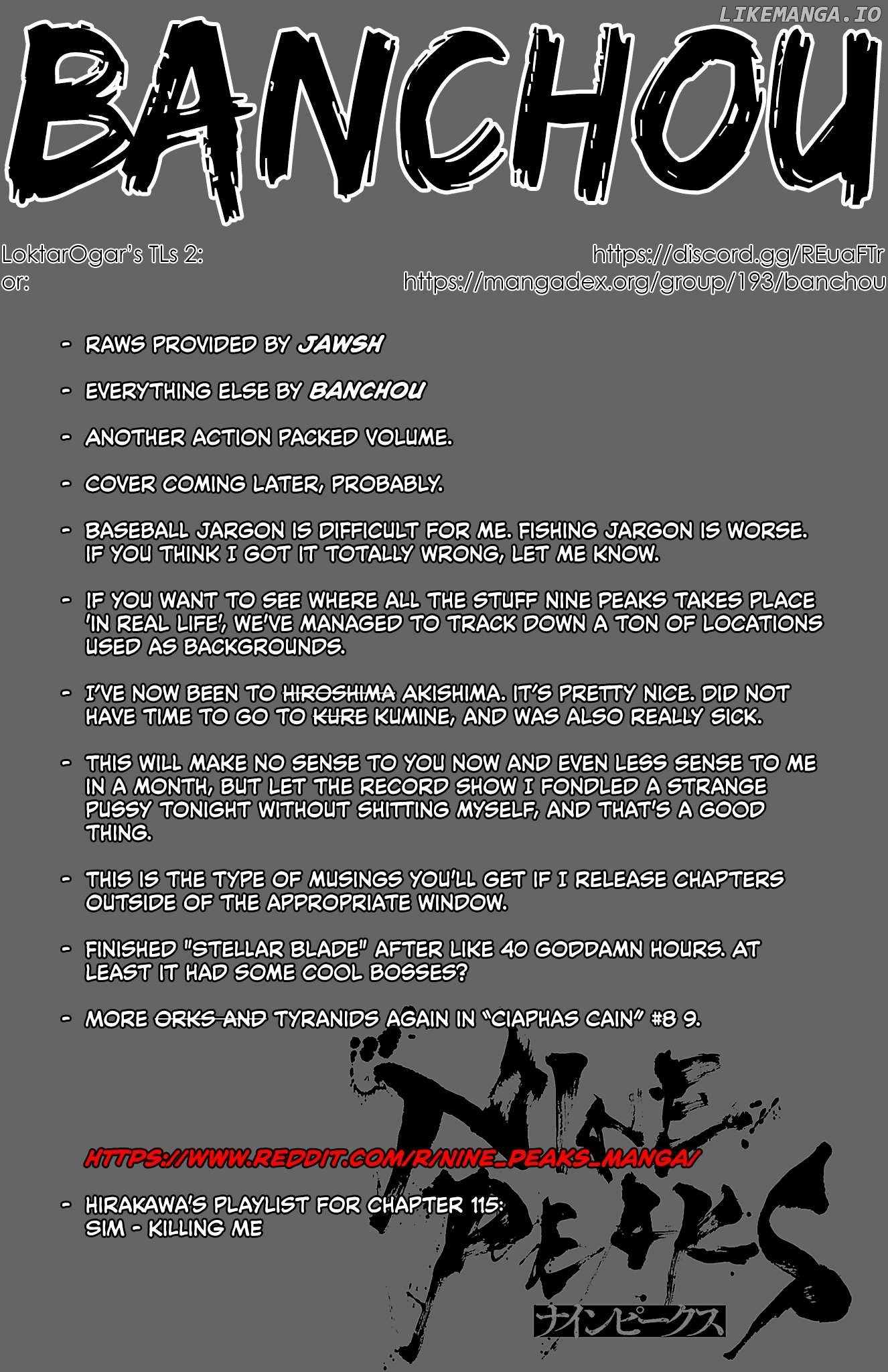 NINE PEAKS Chapter 115 page 1