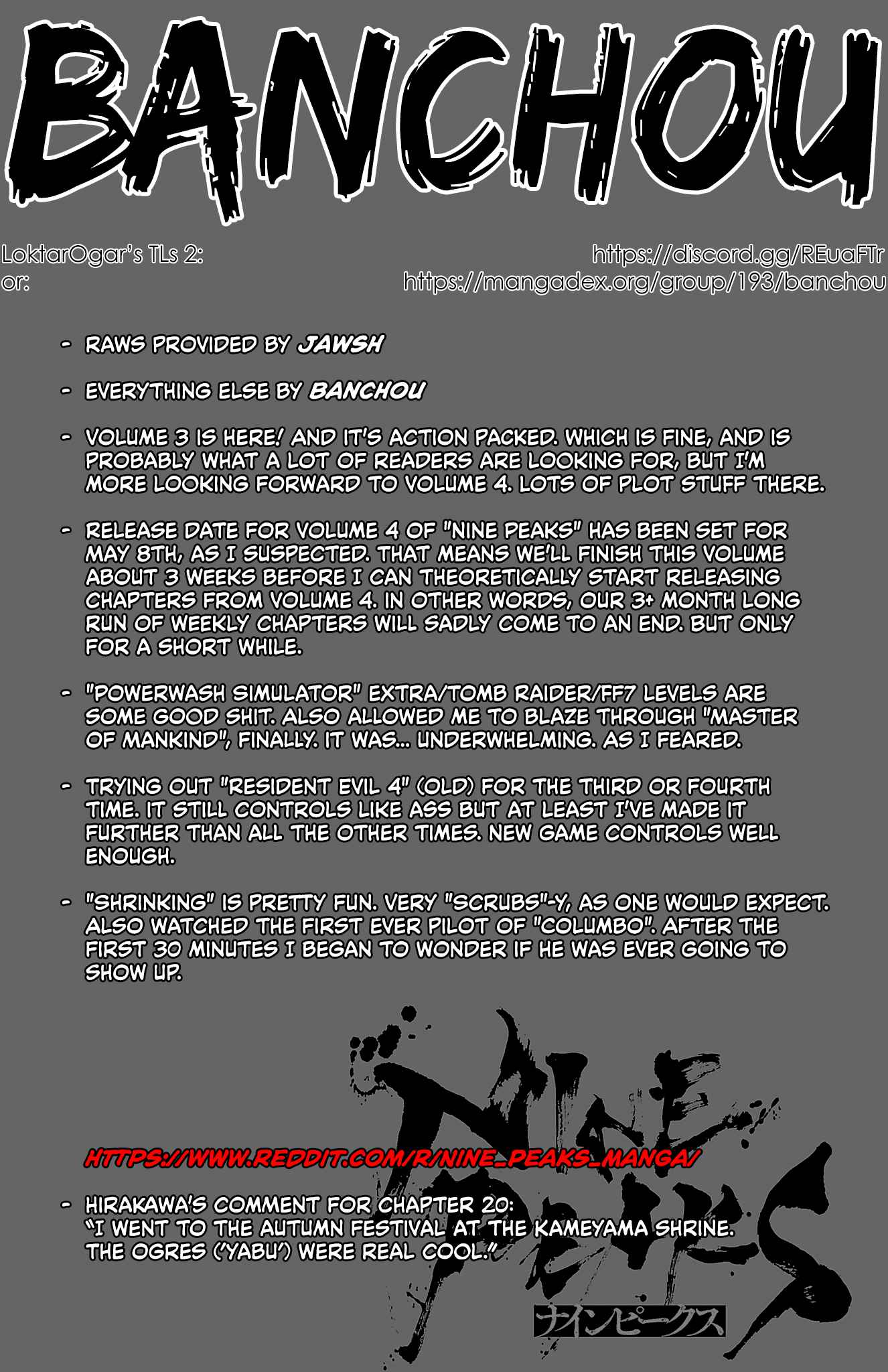 NINE PEAKS Chapter 20 page 1