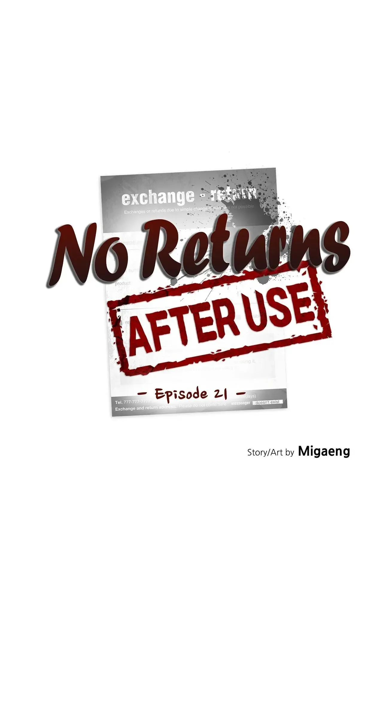No Returns After Use Chapter 21 page 53