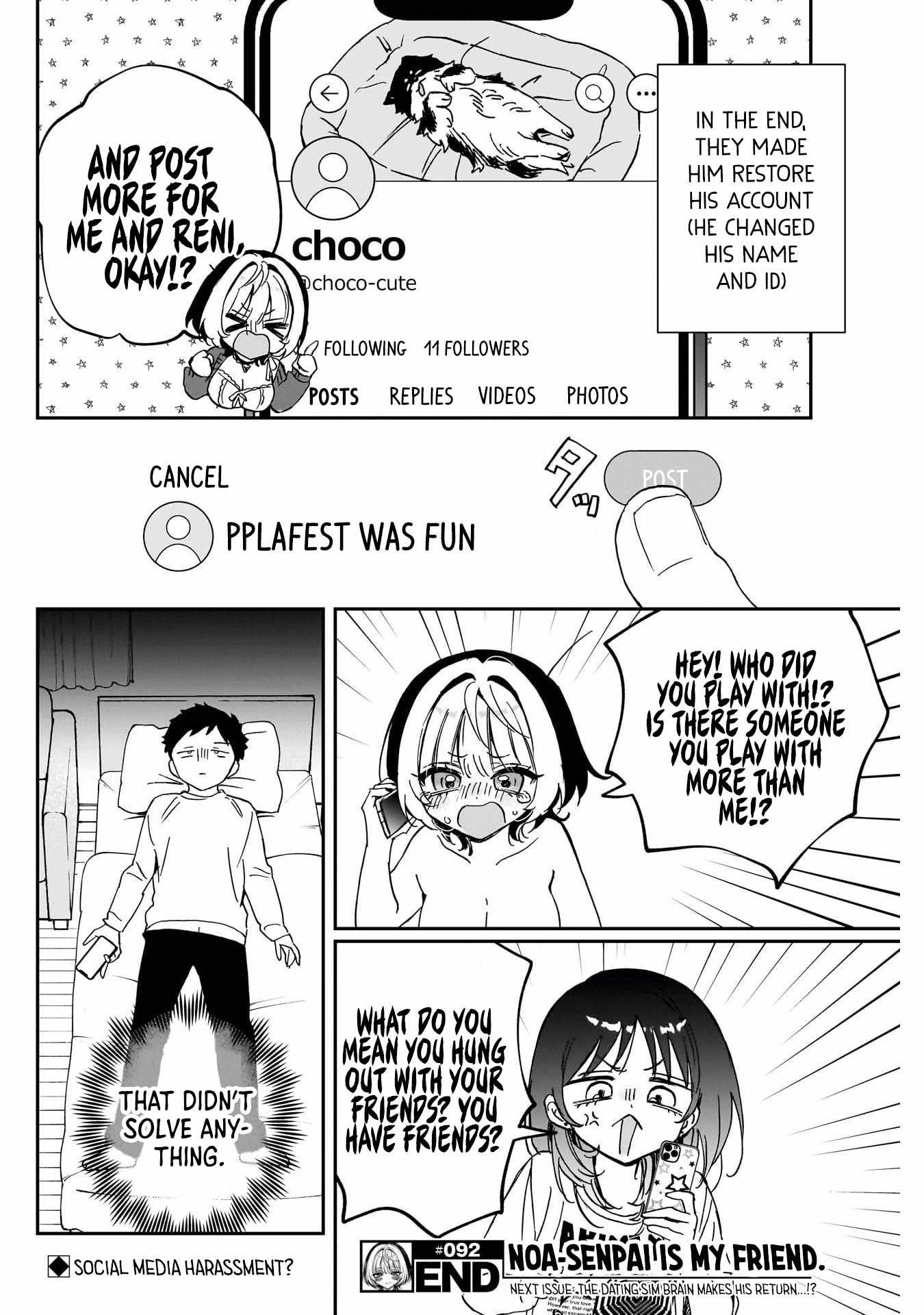 Noa-senpai wa Tomodachi. Chapter 92 page 18