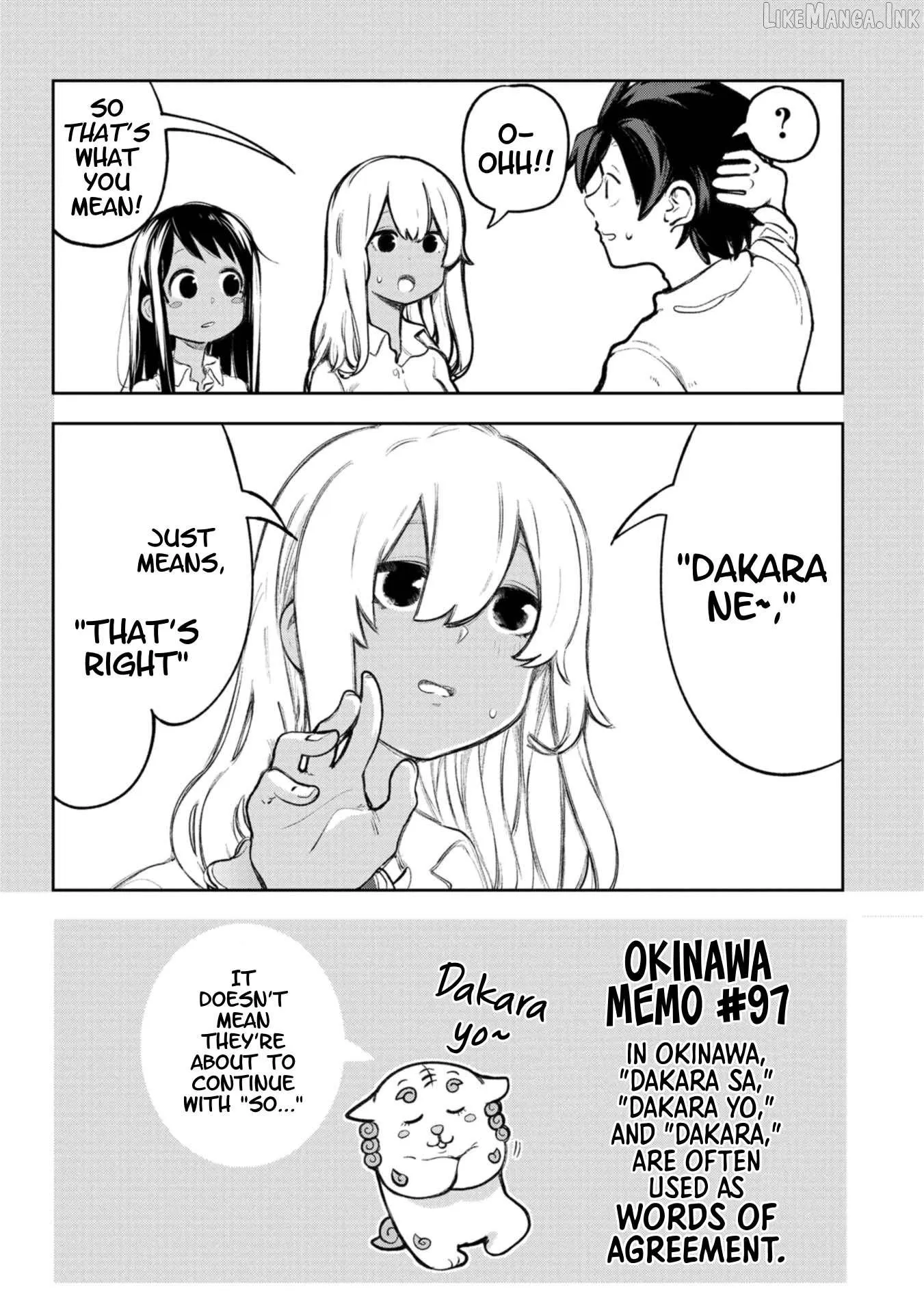 Okinawa de Suki ni Natta Ko ga Hougen Sugite Tsura Sugiru Chapter 59.5 page 4