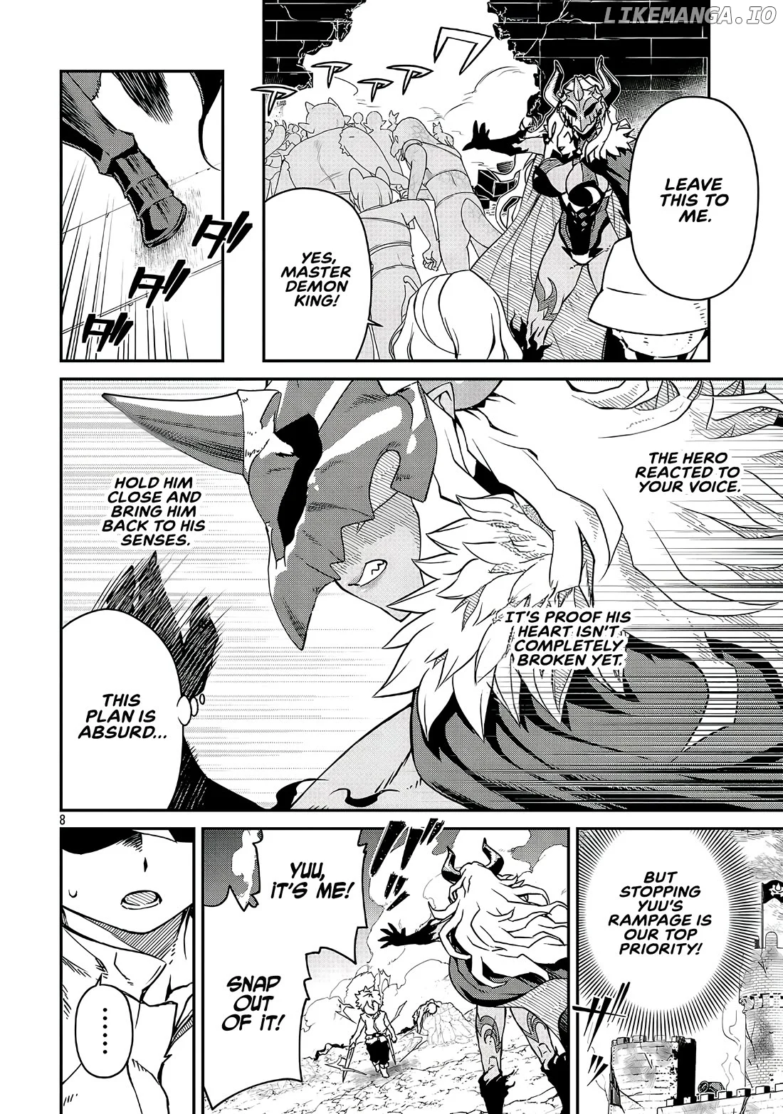Onnamaou-Sama Wa Yuusha-Kun O Taosenai. Chapter 19.1 page 8