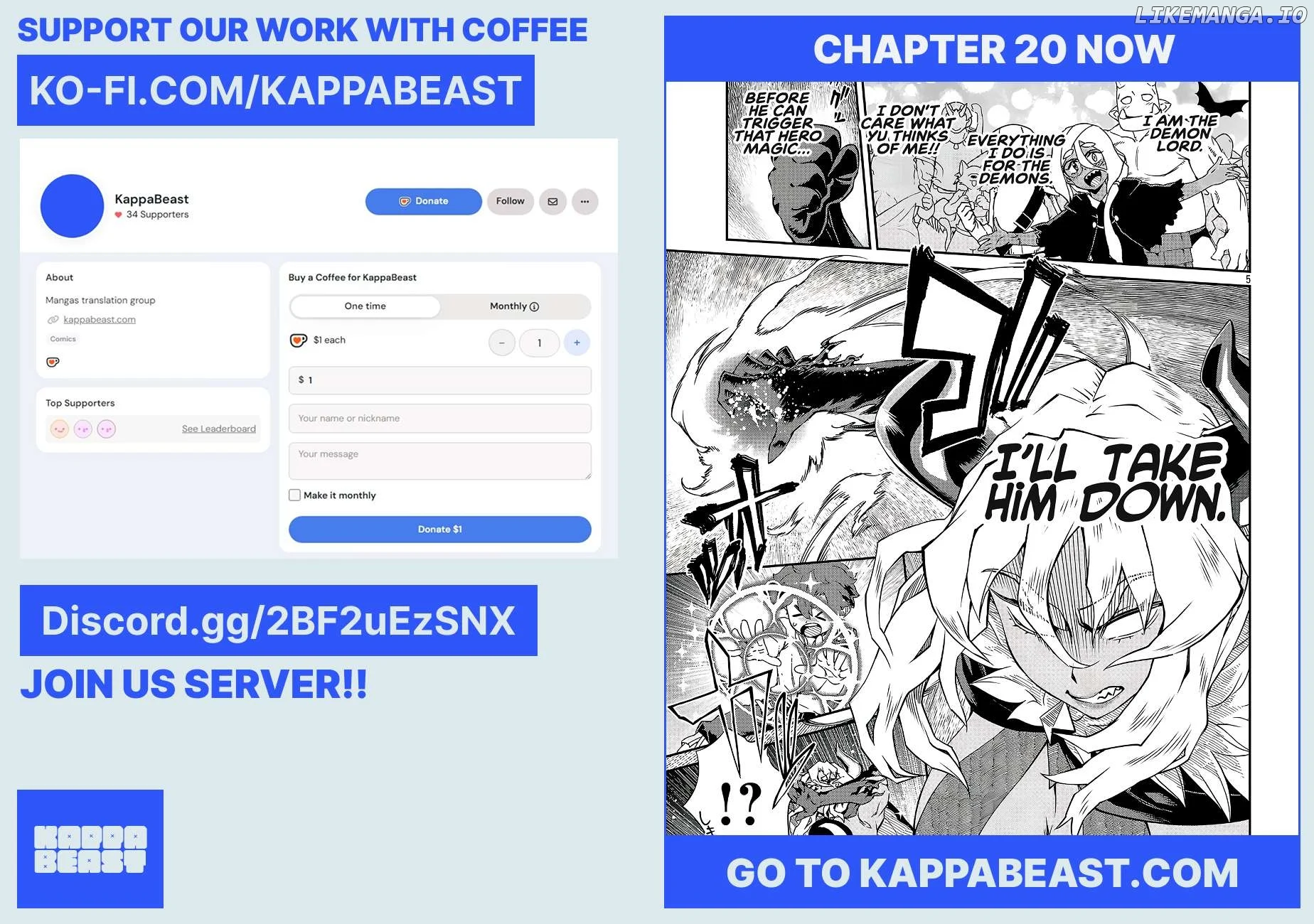 Onnamaou-Sama Wa Yuusha-Kun O Taosenai. Chapter 19.2 page 12