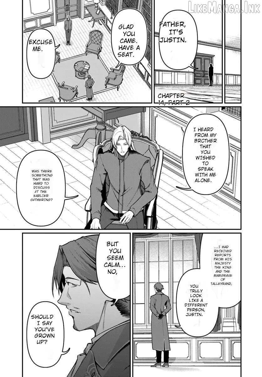 Ore, Akuyaku Kishidanchou ni Tensei suru Chapter 14.2 page 1