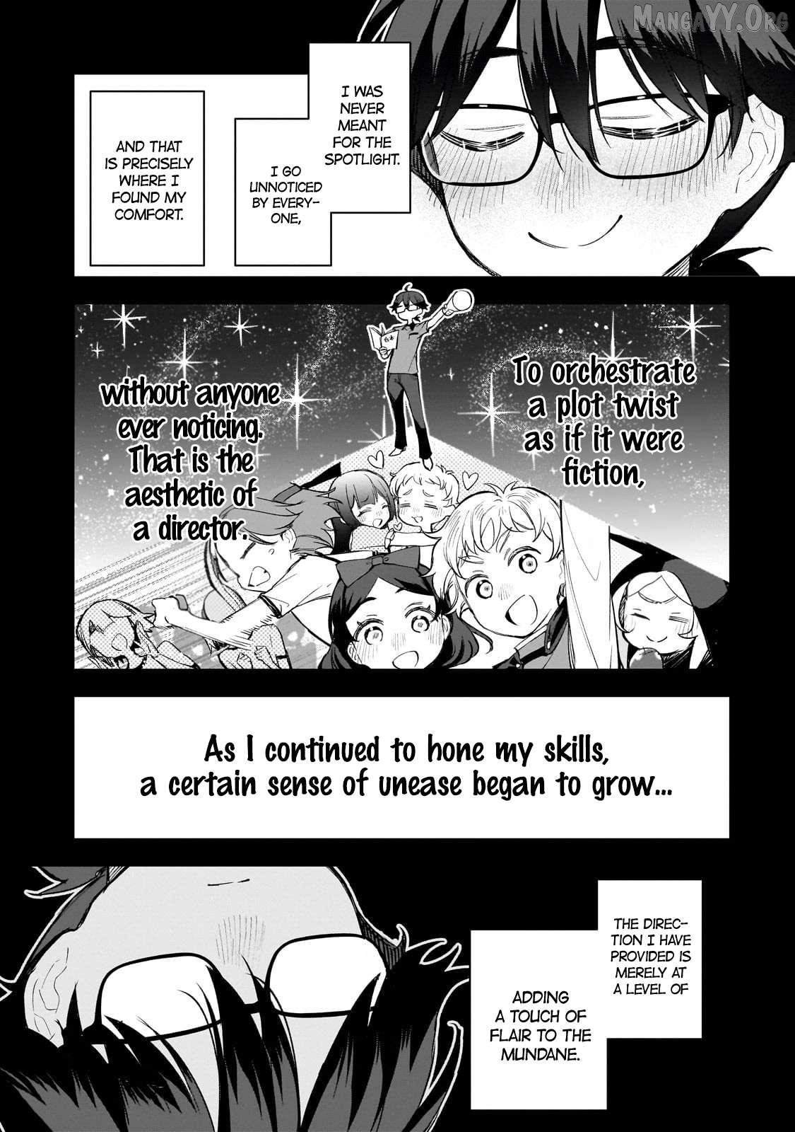 Ore wa Gakuen Zunou Battle no Ensyutsuka!: Jishou Mob ga Kage kara Egaku Saikyou Shujinkou Musou Scenario Chapter 1 page 14