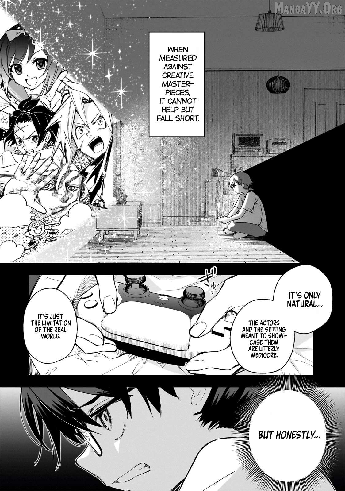 Ore wa Gakuen Zunou Battle no Ensyutsuka!: Jishou Mob ga Kage kara Egaku Saikyou Shujinkou Musou Scenario Chapter 1 page 15