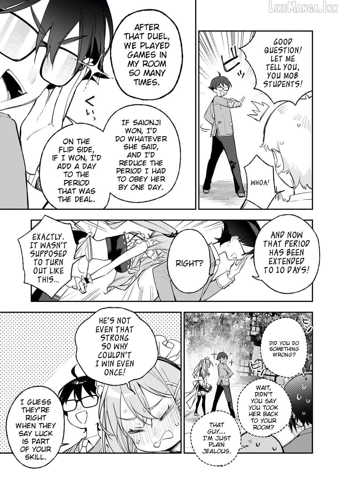 Ore wa Gakuen Zunou Battle no Ensyutsuka!: Jishou Mob ga Kage kara Egaku Saikyou Shujinkou Musou Scenario Chapter 3.2 page 3