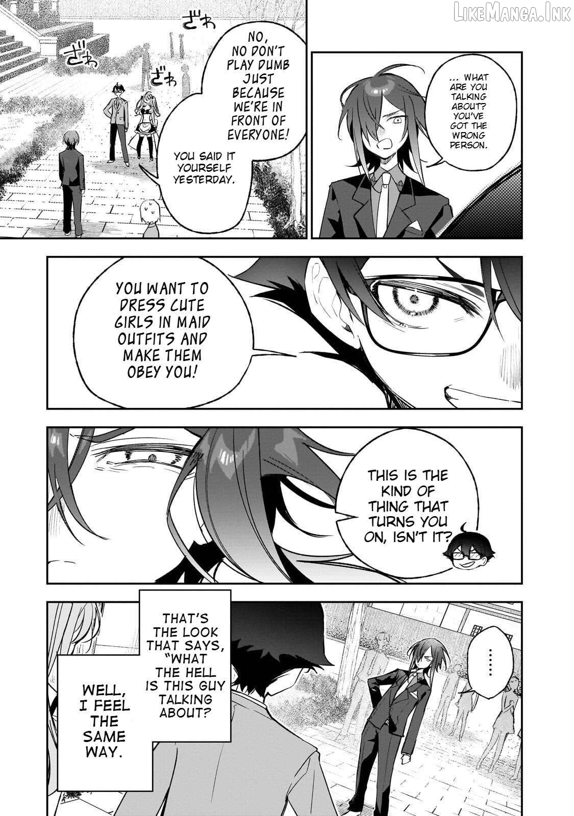 Ore wa Gakuen Zunou Battle no Ensyutsuka!: Jishou Mob ga Kage kara Egaku Saikyou Shujinkou Musou Scenario Chapter 3.2 page 8